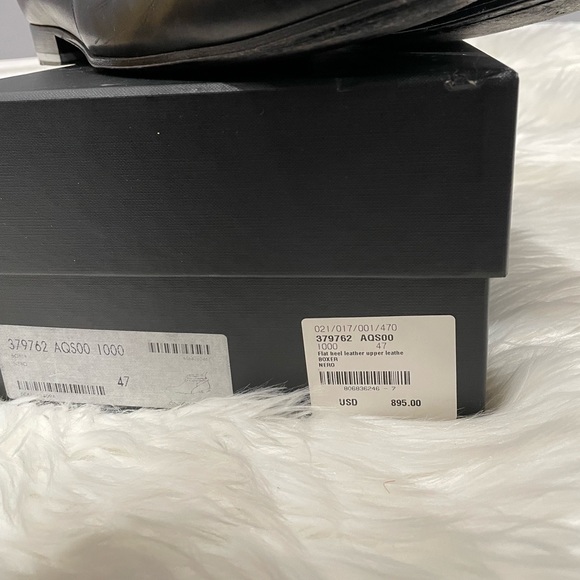 Saint Laurent Black Leather Ankle Boot - Picture 2 of 7